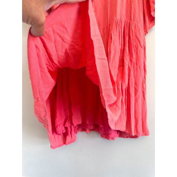 VICI Coral Mini Shift Dress Pullover Lightweight Comfy Lined Short Sleeve MEDIUM - Picture 2 of 8